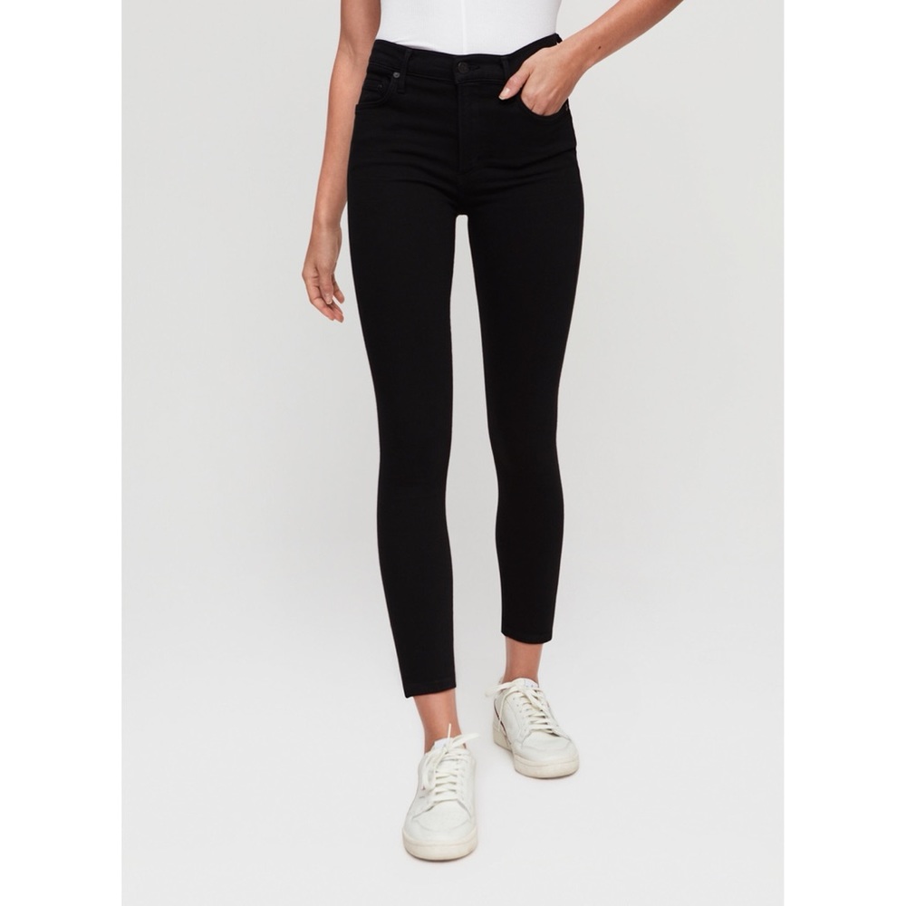 Citizens of humanity rocket crop classic black skinny jeans